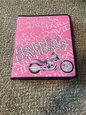 Harley-Davidson Pink and Black Zip Organizer